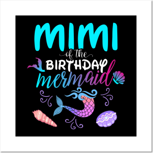 Mimi Of The Birthday Mermaid Matching Family Posters and Art